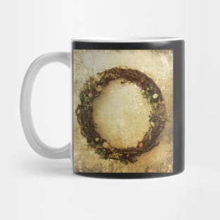 Natural wooden flower circle Mug